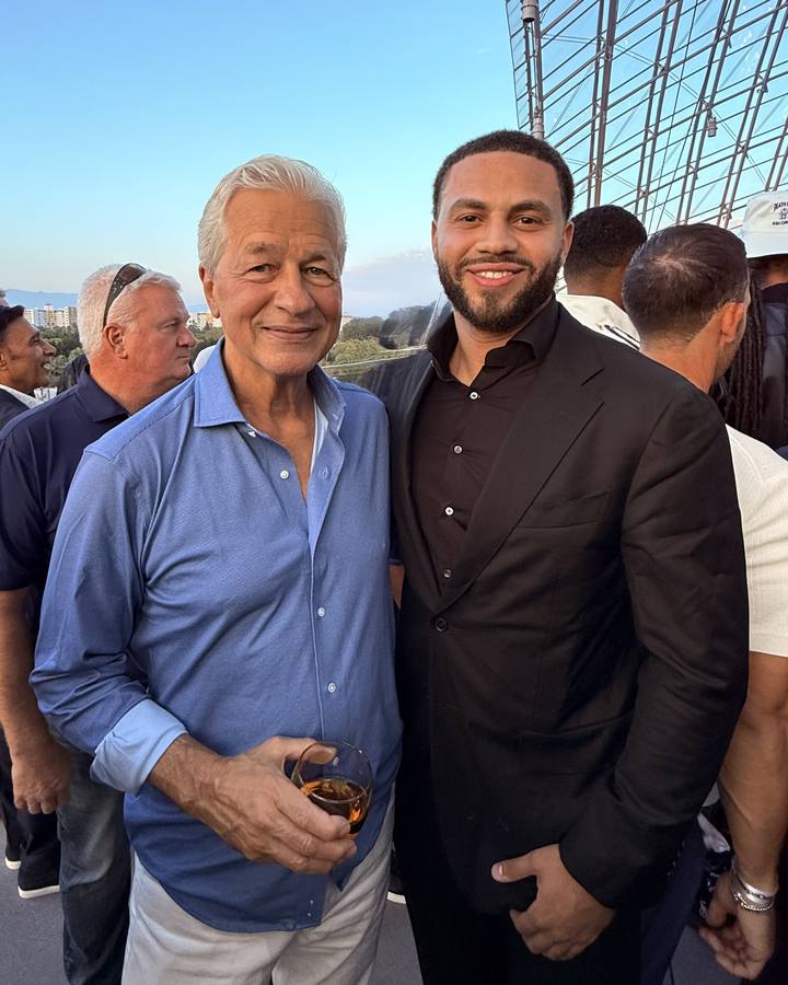 Raven Harris with Jamie Dimon